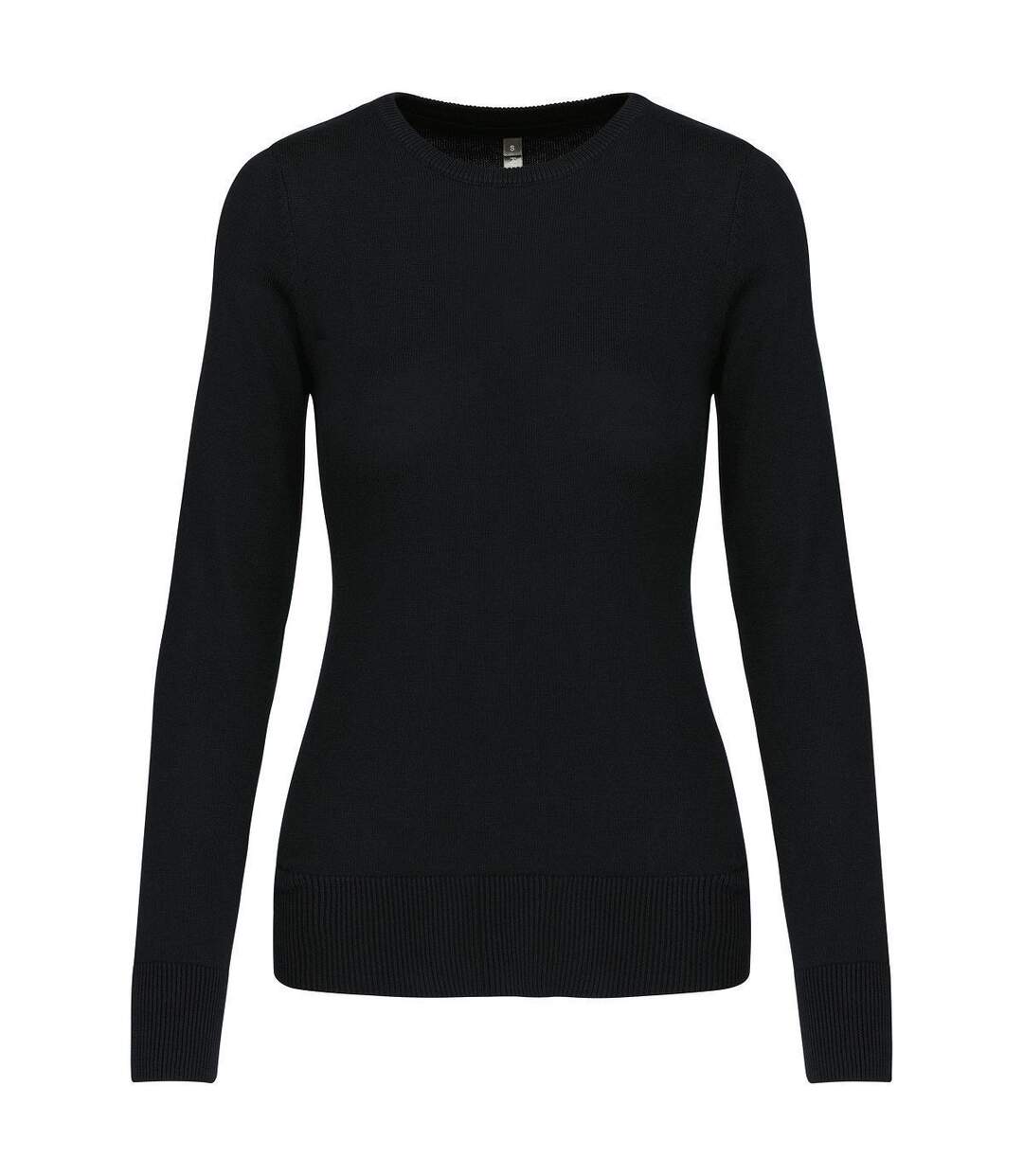 Pull col rond femme - K968 - noir