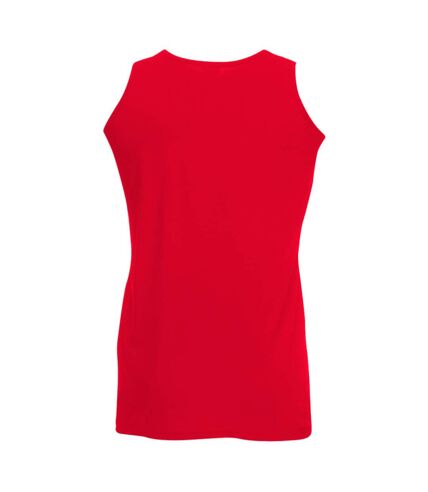 Fruit Of The Loom Mens Athletic Sleeveless Vest / Tank Top (Red) - UTBC341