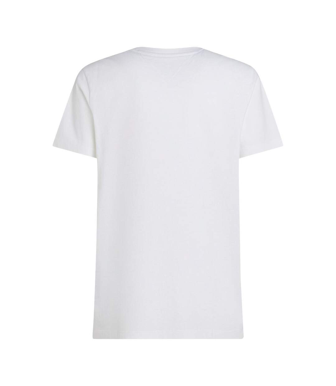 T-shirt Motif/style Logo Brodé Homme Blanc Tommy Hilfiger-3