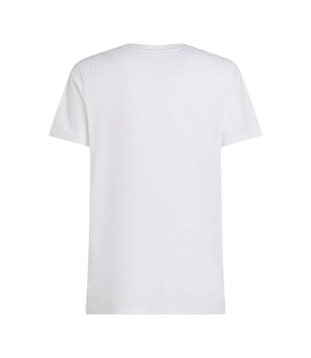 T-shirt Motif/style Logo Brodé Homme Blanc Tommy Hilfiger