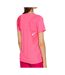 T-shirt de Running Rose Fluo Femme Nike Race