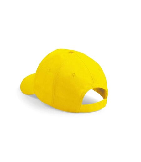 Casquette de baseball 100% coton adulte unisexe jaune Beechfield