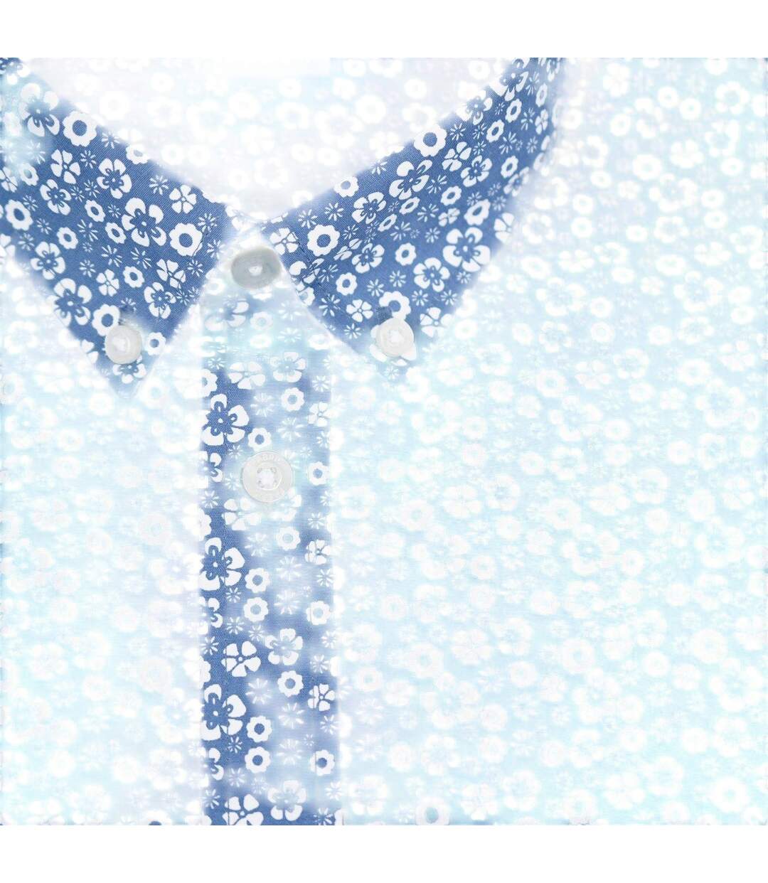 Chemise Manches Longues Motif/style À Motifs Homme Blanc Fabric-4