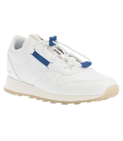 Mens milk makeup classic vegan trainers white/blue Reebok