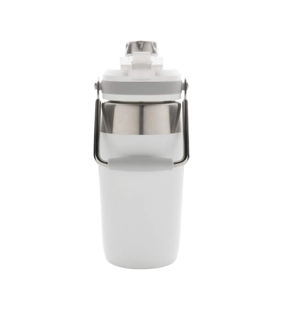 Dual function lid stainless steel vacuum insulated 500ml water bottle one size white XD Collection-4