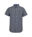 Mens Esher Gingham Check Shirt Black White Bench-1