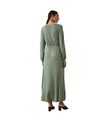 Robe mi-longue femme vert kaki Principles