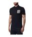 Mens Active Sailor Short-sleeved Polo Shirt Black Aquascutum-3