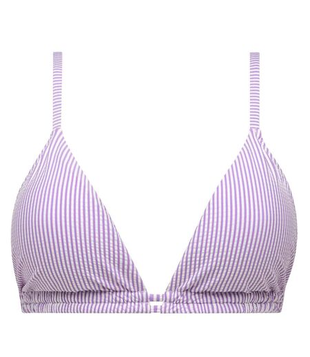 Haut de maillot de bain triangle violet Marinado