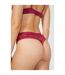 Gorgeous Womens/Ladies Lace Recycled Thong (Dark Red) - UTDH5015