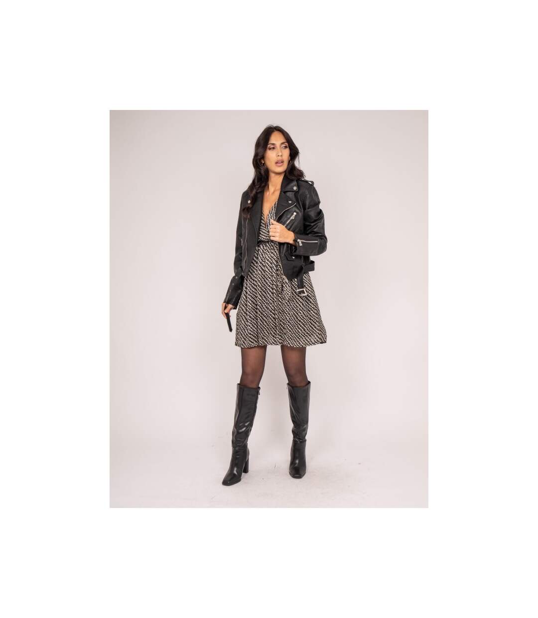 Robe courte motifs IBURN - Dona X Lisa-4