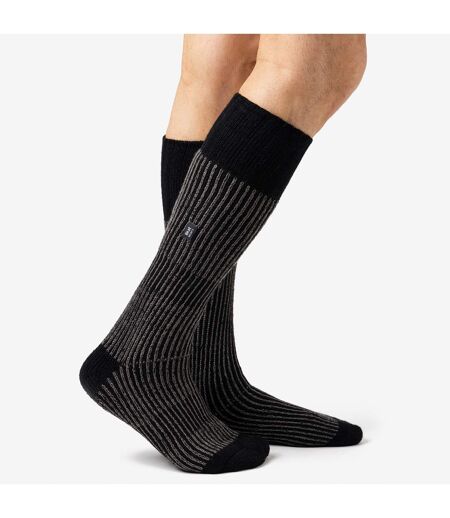Mens Thick Winter Warm Knee High Ribbed Thermal Boot Socks