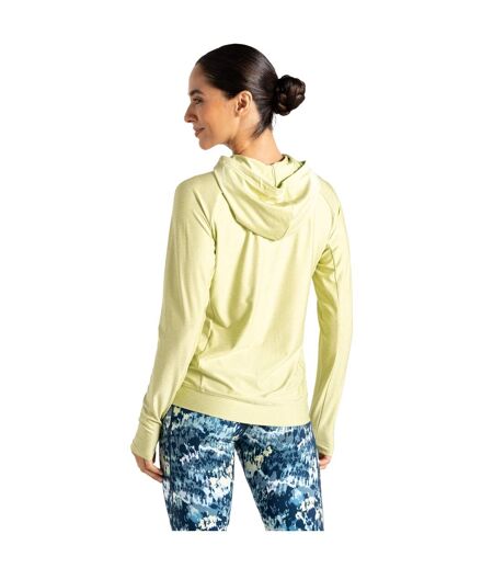 Sweat à capuche sprint city femme vert papillon chiné Dare 2b