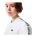 Haut Motif/style Lettrage Femme Blanc Lacoste-4
