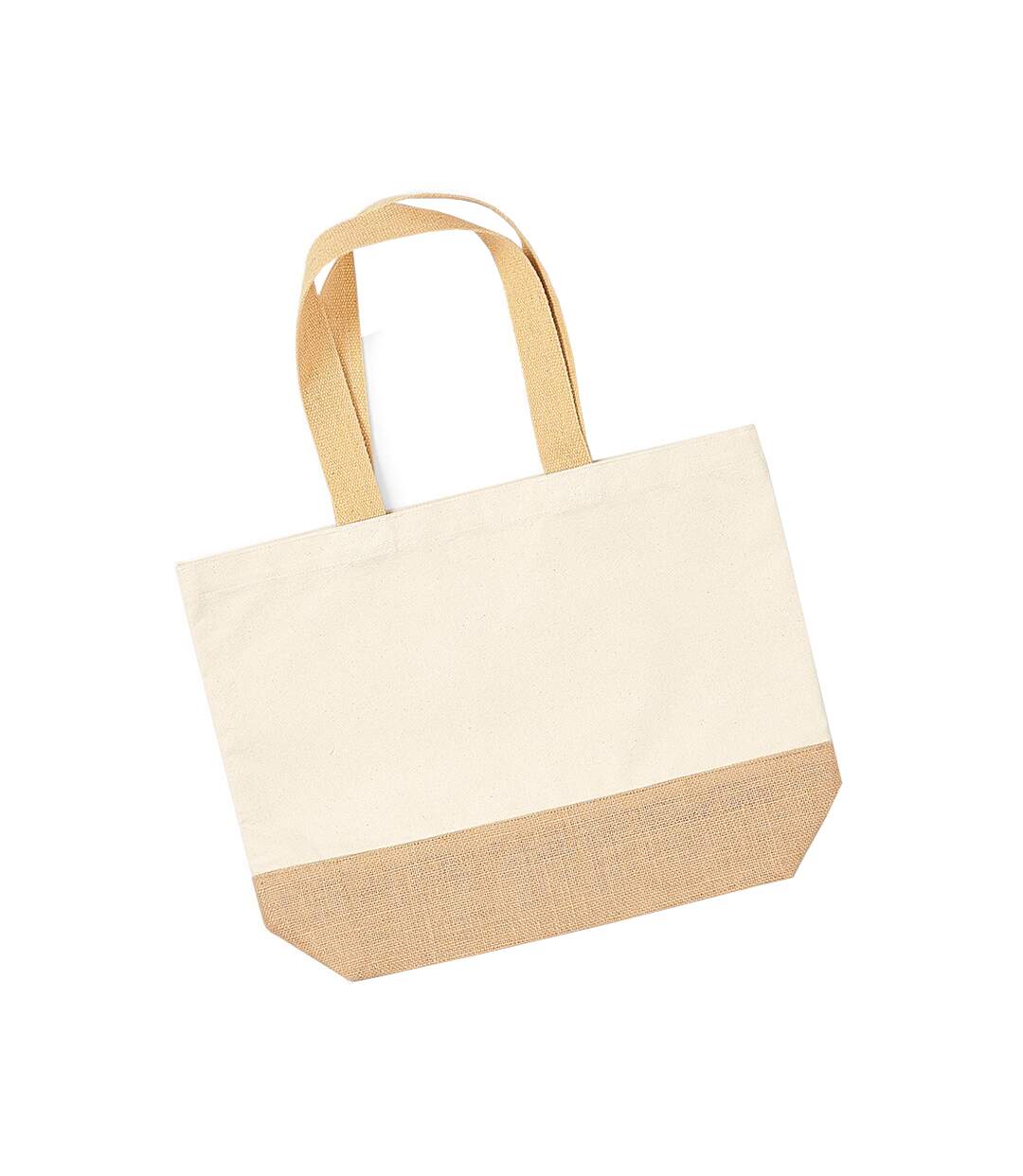 Tote bag jute base taille unique beige Westford Mill-1