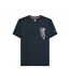 T-shirt Motif/style Badge Homme Bleu Marine Lambretta-1