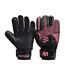Childrens/kids Catch Goalkeeper Gloves Black Pink Meteor-3