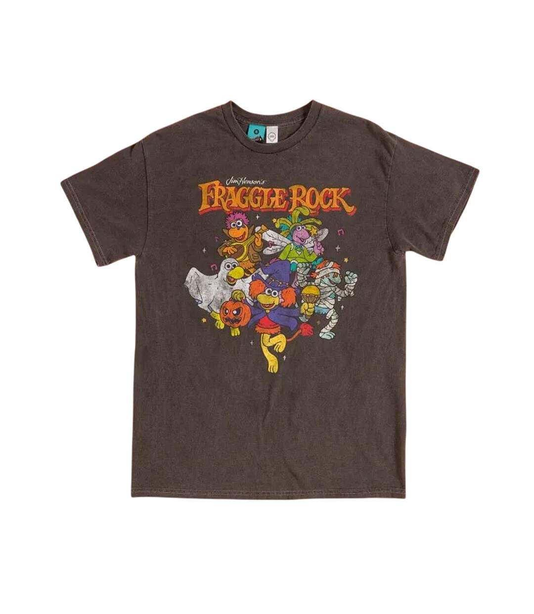T-shirt Spooky Fancy Dress Adulte Anthracite Fraggle Rock-1
