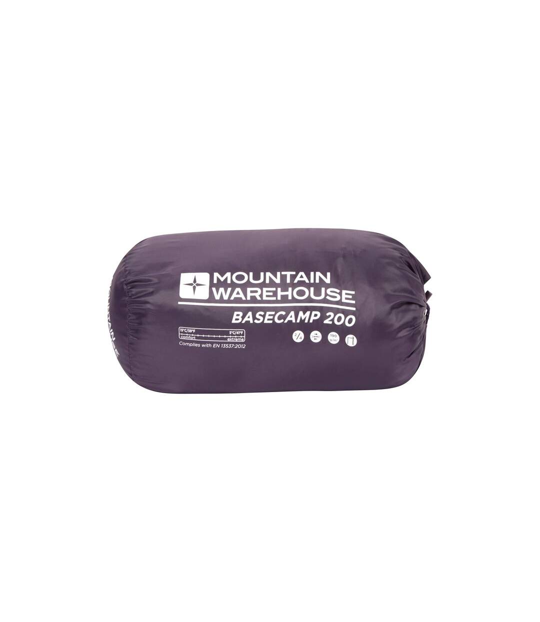 Basecamp 200 summer sleeping bag one size purple Mountain Warehouse-4