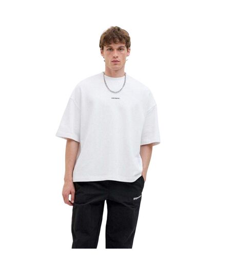 Sweat Motif/style Logo Homme Blanc Vif Jack And Jones