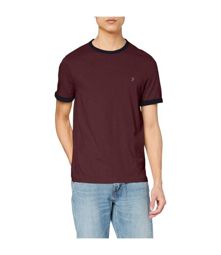 T-shirt Motif/style Ringer Homme Rouge Farah