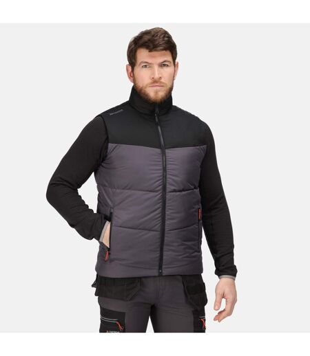 Regatta Mens Regime Insulated Body Warmer (Iron/Black) - UTRG6347