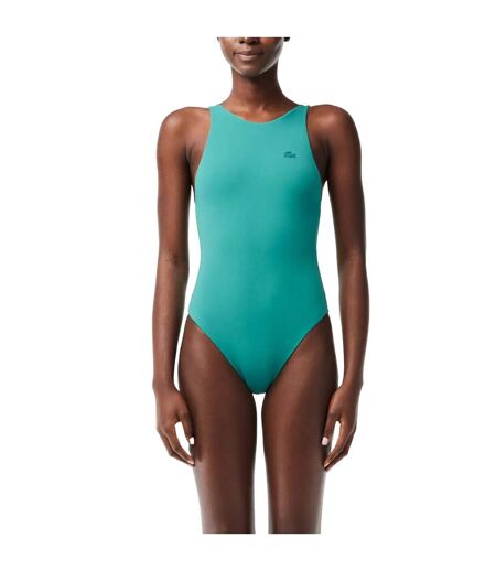Maillot de bain 1 pièce femme vert Lacoste