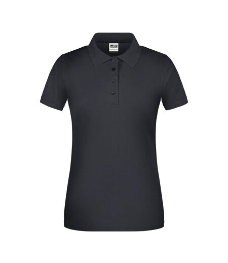Polo Bio Workwear Femme Carbone James And Nicholson