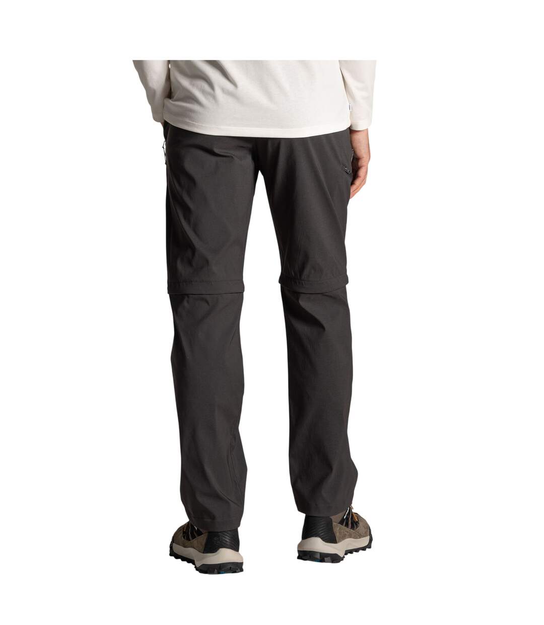 Pantalon Uni À Taille Mi-haute Semi-élastiquée 2-en-1 Kiwi Pro Homme Anthracite Craghoppers-3