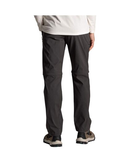 Pantalon Uni À Taille Mi-haute Semi-élastiquée 2-en-1 Kiwi Pro Homme Anthracite Craghoppers