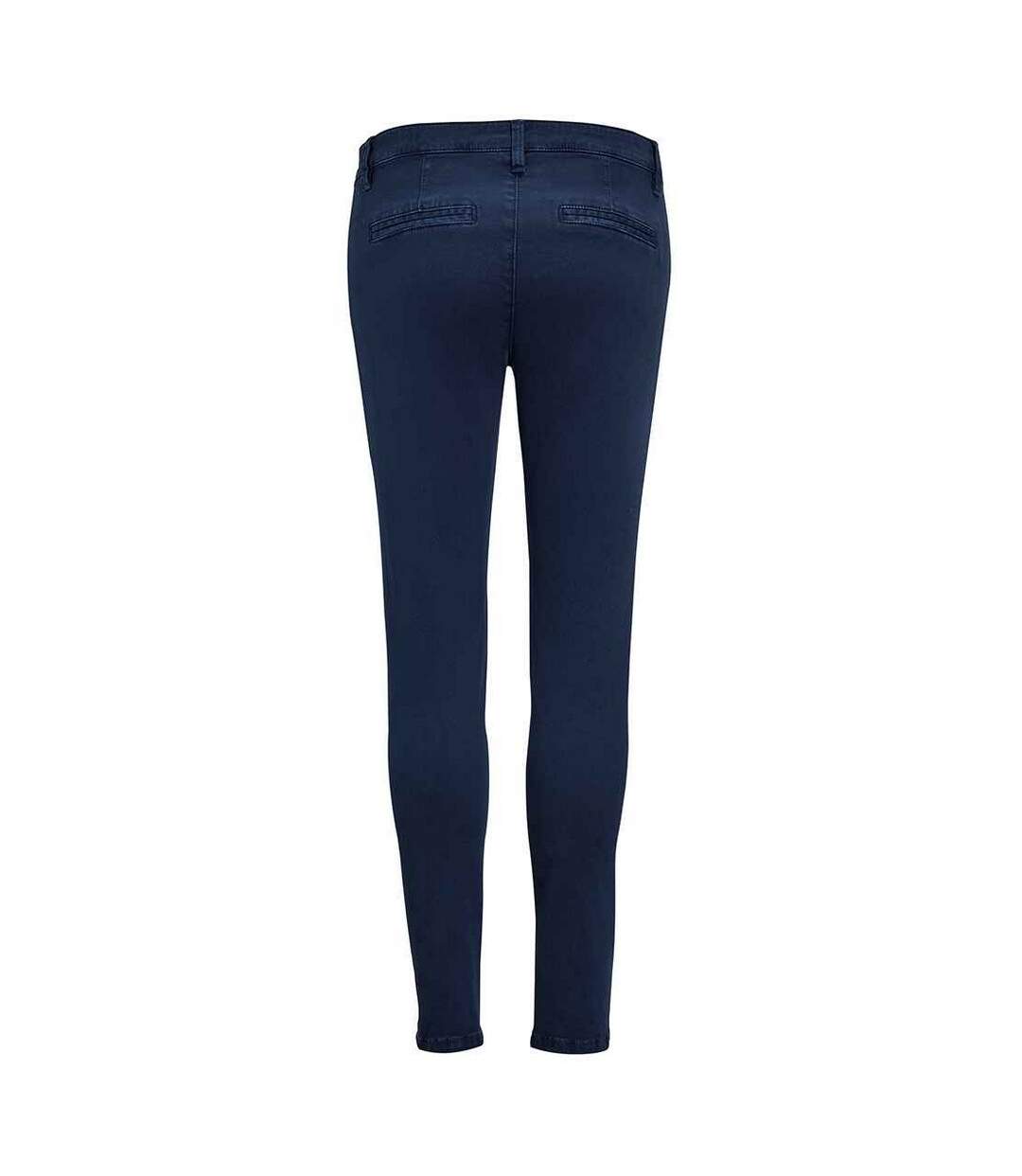 Womens/ladies Jules 7/8 Chinos French Navy SOLS-2