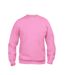 Sweat Basic Adulte Rose Vif Clique-1
