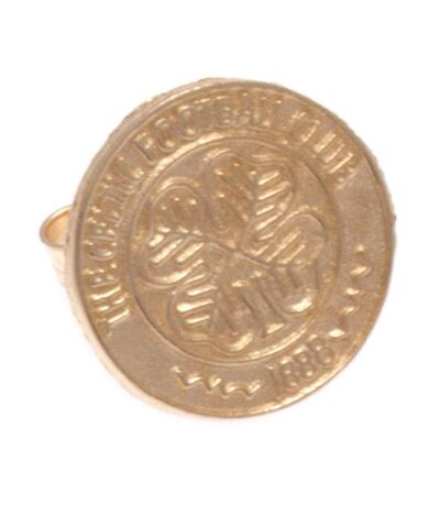Celtic FC Crest Stud Earring (Gold) (One Size) - UTTA5734
