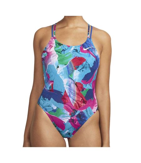 Maillot de bain 1 pièce Bleu/Rose Femme Nike Spiderback - 26