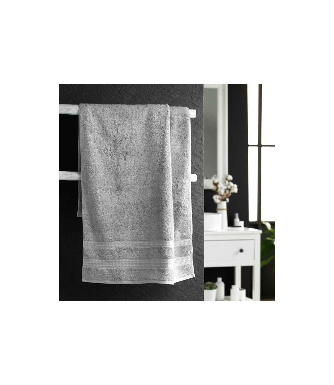 Drap de Douche Excellence 70x130cm Gris-1