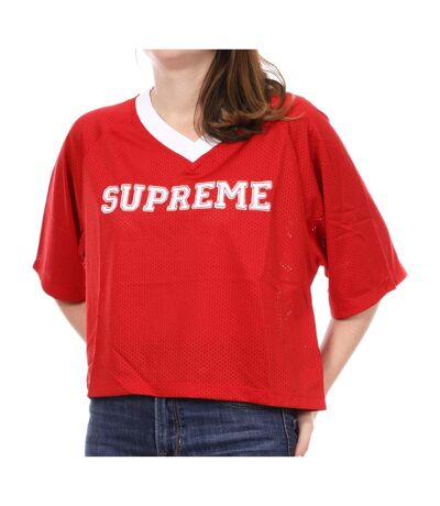 T-shirt rouge femme Supreme Grip Elekid - S