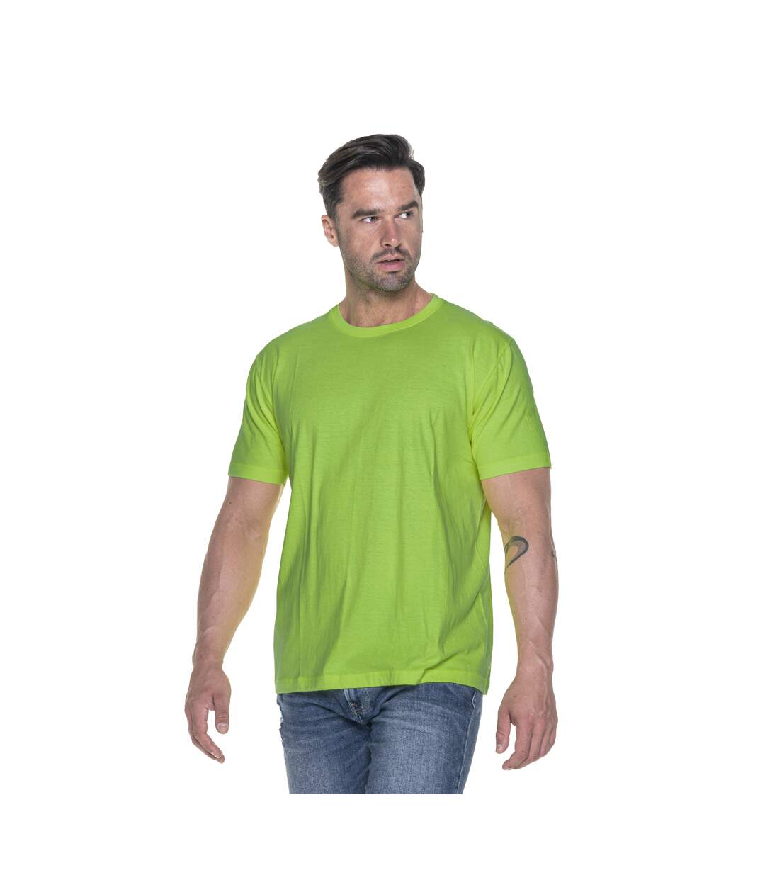 Mens Valueweight T-shirt Green Fruit Of The Loom-1