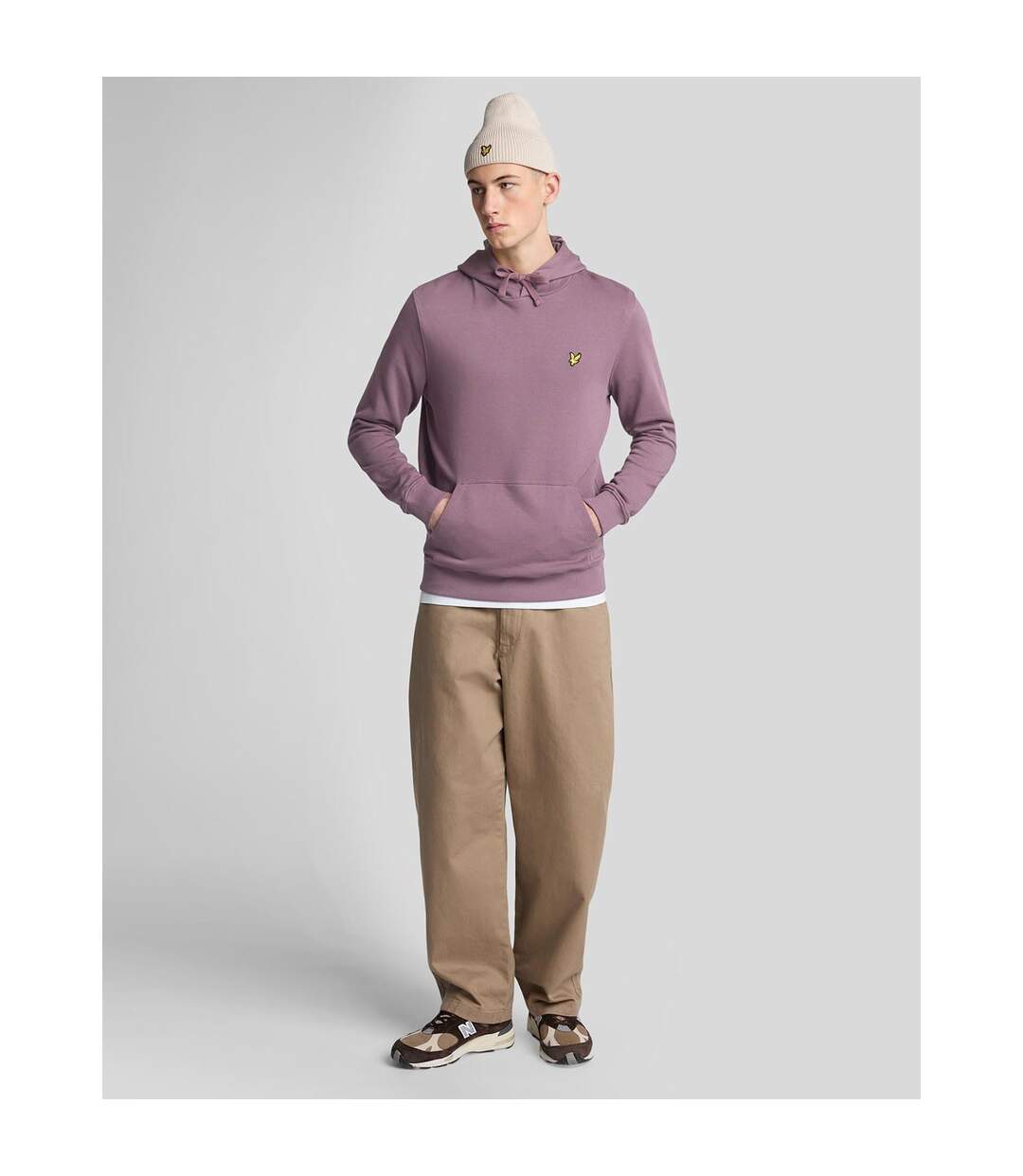 Sweat À Capuche Homme Violet Lyle & Scott-2