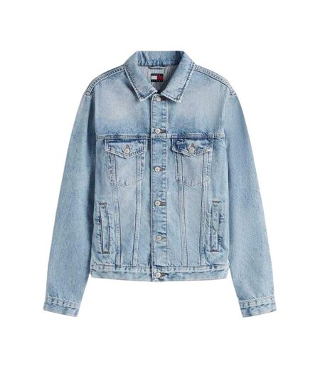 Veste En Jean Motif/style Drapeau Homme Bleu Tommy Jeans
