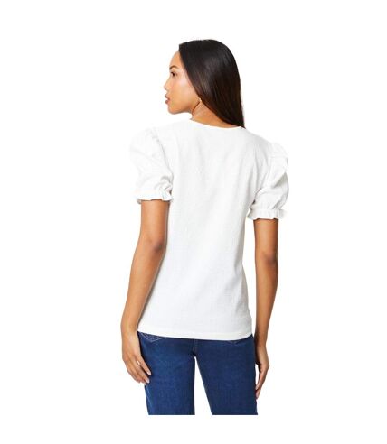 T-shirt femme blanc cassé Principles