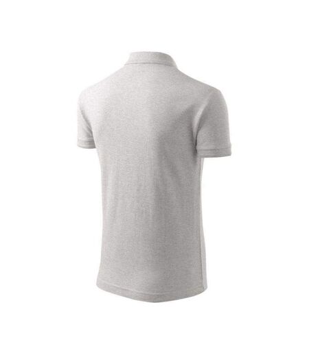 Polo Homme Cendre Chiné Malfini