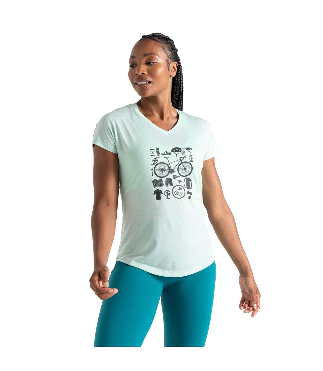 T-shirt calm femme vert menthe Regatta