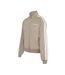 Womens/ladies Striped Track Top Light Brown USA Pro-3