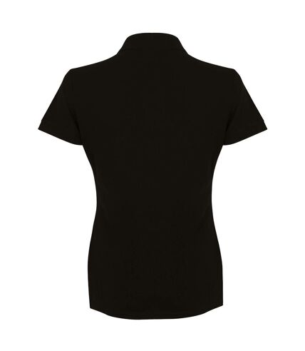 Polo uni femme noir Henbury