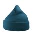 Wind double skin beanie with turn up sapphire blue Atlantis-2