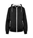 Veste windrunner femme noir / blanc Build Your Brand-1