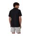 Mens Embroidered Collared Short-sleeved Bowling Shirt Black Threadbare-3