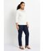 T-shirt coton et dentelle manches 3/4-3