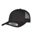 Casquette Trucker Motif/style Rétro Adulte Noir Flexfit-1
