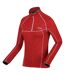 Sweat Cintré À Manches Longues Raglan Et Col Montant Zippé Yonder Femme Rouge Foncé Regatta-3